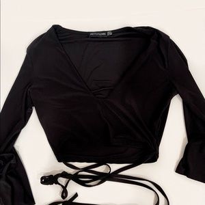 PrettyLittleThing long sleeve cropped tops bundle
